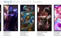 PROMOÇÃO: CONTA COM 47 CAMPEÕES E 05 SKINS