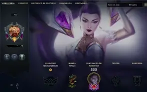 Conta Lol 284 Skins, Full Acesso.