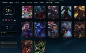 Conta Lol 284 Skins, Full Acesso.