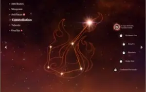 Genshin Impact  (AR7) Mona / Xiangling (c1) / Armas 4*