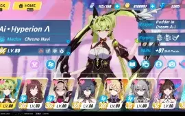 Honkai impact Global lvl 88 Trio full equip e mais