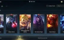 Conta Wildrift Diamante 4 e muitas skins 😍❤️