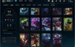 CONTA LOL 94 SKINS 148 CHAMPS PRECINHO