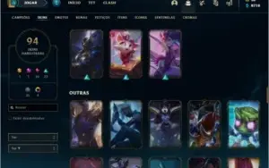 CONTA LOL 94 SKINS 148 CHAMPS PRECINHO