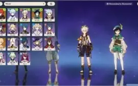 Conta Genshin com Diluc, Venti c1 e Mona