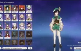 Conta Genshin com Diluc, Venti c1 e Mona