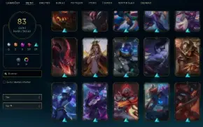 Conta - 83 Skins, 3 Épicas, 17 Lendárias, 37 Épicas 