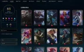 Conta - 83 Skins, 3 Épicas, 17 Lendárias, 37 Épicas 