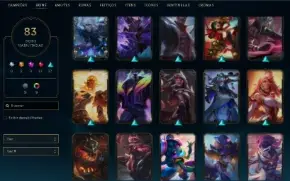 Conta - 83 Skins, 3 Épicas, 17 Lendárias, 37 Épicas 
