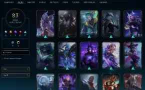 Conta - 83 Skins, 3 Épicas, 17 Lendárias, 37 Épicas 