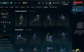 Conta Ex Mestre; 1740 Skins Com 4615 Cromas