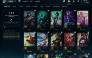 Conta prata 4 com 36 champs e 16 skins