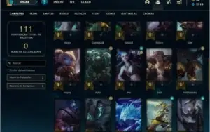 Conta prata 4 com 36 champs e 16 skins