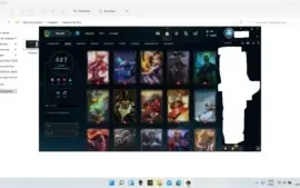 Conta ouro 3 com 447 skins, sendo ultimate, míticas e etc