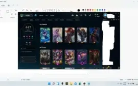 Conta ouro 3 com 447 skins, sendo ultimate, míticas e etc