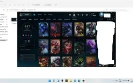 Conta ouro 3 com 447 skins, sendo ultimate, míticas e etc