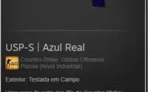 AK-47 Piloto Neon+AWP Sonho Febril e USP-S Azul Real CSGO