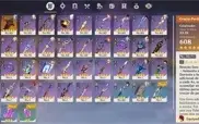 conta genshin ar56 com yelan, eula, raiden, xiao...
