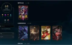 CONTA LEAGUE OF LEGENDS PRATA IV, XP 243