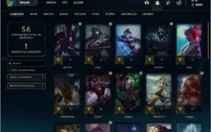 Conta ouro 3 com 2 skins e 34 champs