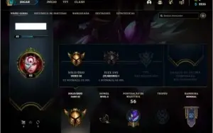 Conta ouro 3 com 2 skins e 34 champs