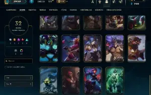 Bronze 3 com 90 Champs e 32 Skins