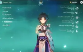 Xiao C1 + Lança de Jade + 8 personagens 5*