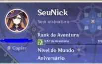 Xiao C1 + Lança de Jade + 8 personagens 5*