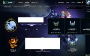 Conta league of legends Diamante 5