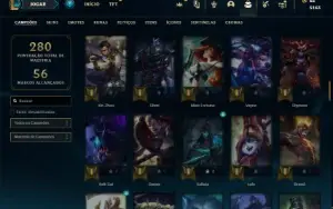 Conta Bronze 1 com 100 Champs e 42 Skins