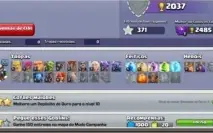 Conta cv9 1100 Gemas  + Clash Royale lvl 8 com 3 lendarias
