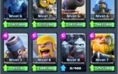 Conta cv9 1100 Gemas  + Clash Royale lvl 8 com 3 lendarias