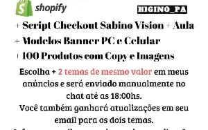 Tema Shopify Streamline + Atualizações e Brindes