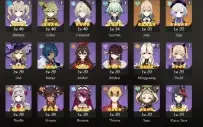 AR48 - 9T5 e 1 arma t5 - Nilou, Nahida e kazuha, outros.