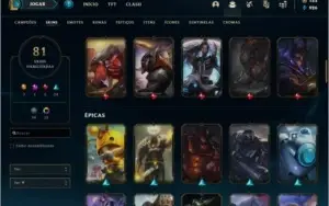 CONTA LOL 🌟 81 SKINS 🌟 132 CAMPEOES