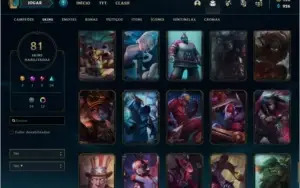 CONTA LOL 🌟 81 SKINS 🌟 132 CAMPEOES