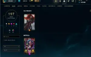 Unranked com TODOS os Champs e 197 Skins ( SUP / JG / TOP )
