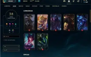 Conta Platina 2 com 47 Champs e 38 Skins ( MAIN ADC )