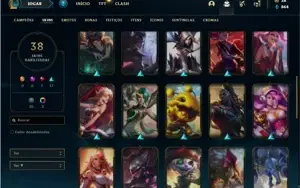 Conta Platina 2 com 47 Champs e 38 Skins ( MAIN ADC )