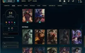 Conta Platina 2 com 47 Champs e 38 Skins ( MAIN ADC )
