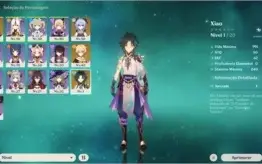 Conta Genshin Impact AR51 - Xiao + Ganyu + Jean