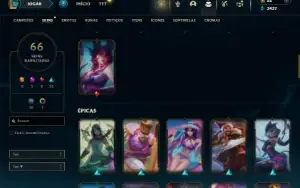 Ouro 4 com 110 Champs e 66 Skins + 19 Espolios