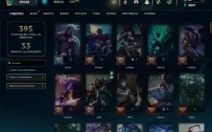 Ouro 4 com 110 Champs e 66 Skins + 19 Espolios