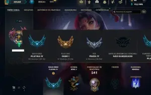 Platina 4 com TODOS os champs e 173 Skins +4 Vitoriosas