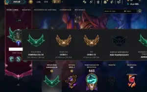 Esmeralda 3 com TODOS os Champ e 83 Skins ( JG / TOP / ADC )