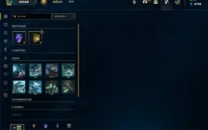 Conta platina 4 com 31 Champs e 3 Skins + 8 Fragmentos
