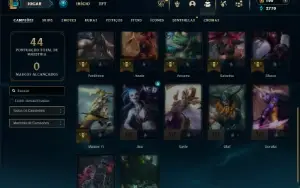 Ferro 2 com 22 Champs e 6 Skins