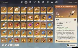 GENSHIN IMPACT - AR56, 17T5⭐Navia + Bis, Hutao + Bis,Zhongli