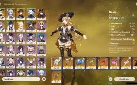 GENSHIN IMPACT - AR56, 17T5⭐Navia + Bis, Hutao + Bis,Zhongli
