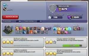 Clash of Clans CV 9 Quase 4000 gemas pode mudar o nome